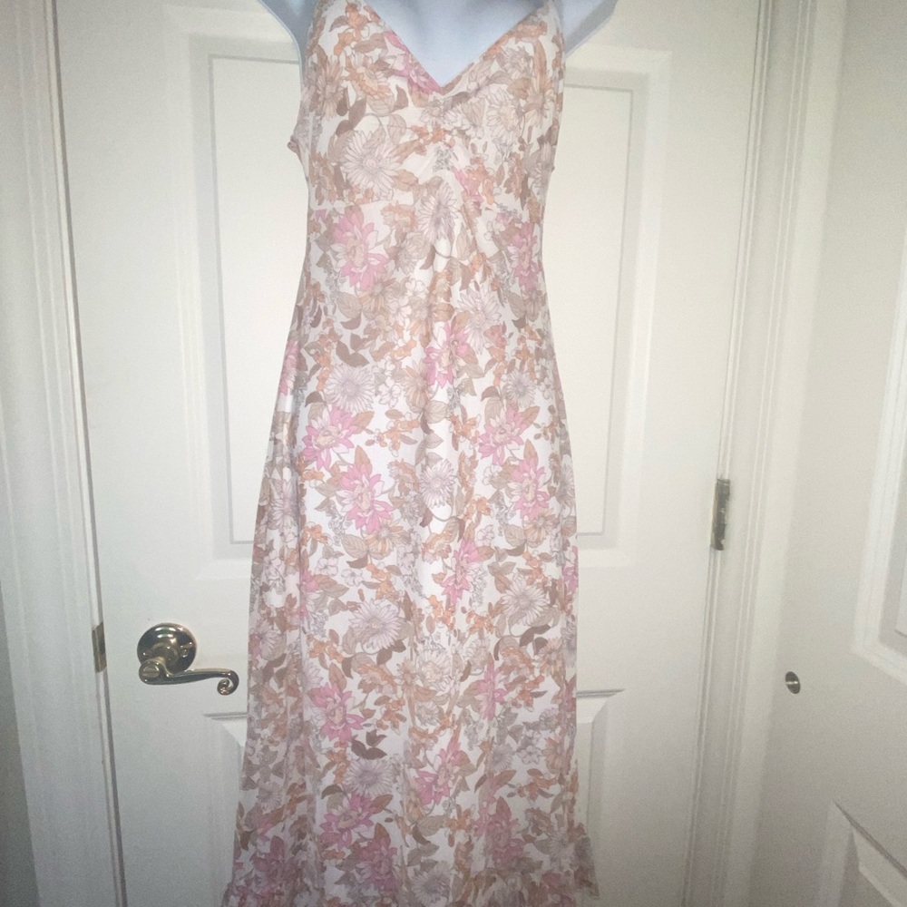 No Comment Floral Long Dress. NWT